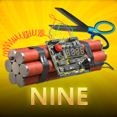Nine baccarat cards icon
